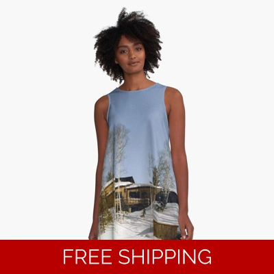 Le Studio A Line Dress Building From Lake Perry